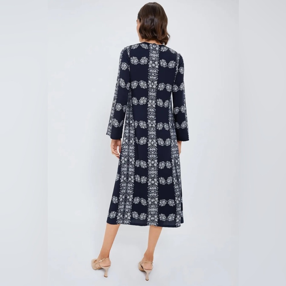Tuckernuck Navy Floral Midi Dress - Picture 4 of 10